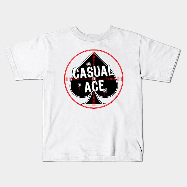 Casual Ace Kids T-Shirt by Roufxis